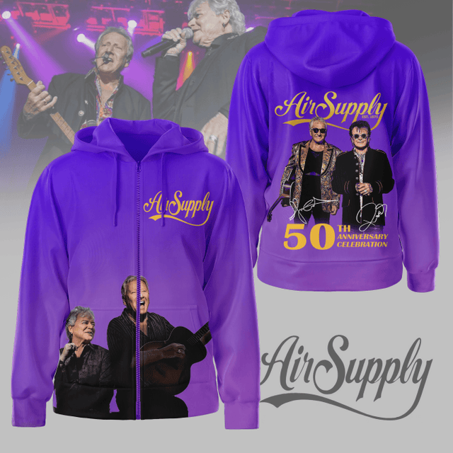 Air Supply 50th Anniversary Celebration 2025 Hoodie Air Supply 50th Anniversary Celebration 2025 Hoodie