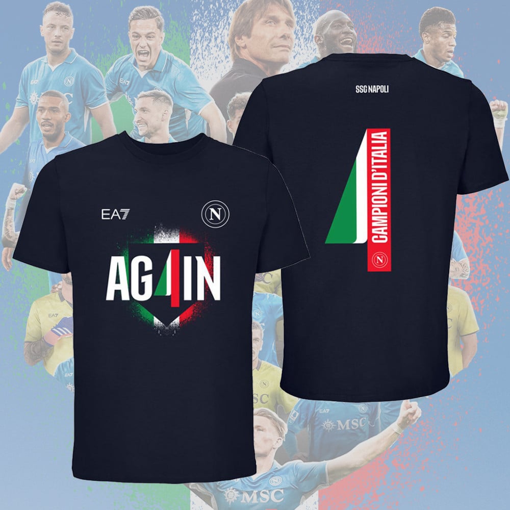 SSC Napoli T-Shirt Campioni d'Italia 2024/2025 SSC Napoli T-Shirt Campioni d'Italia 2024/2025