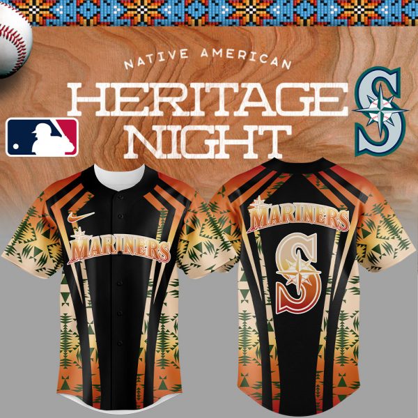 Seattle Mariners Native American Heritage Special Baseball Jersey