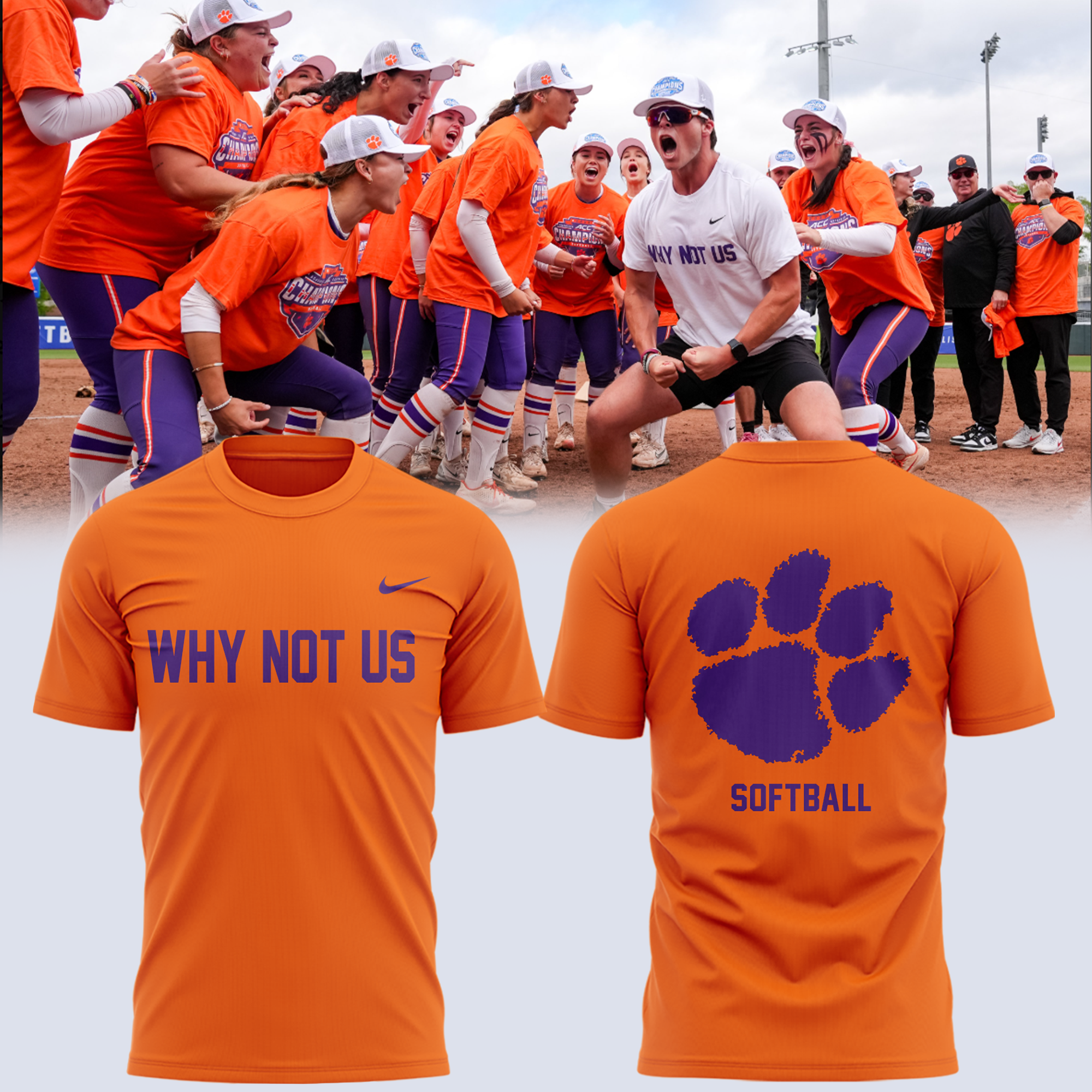 Clemson Tigers "Why Not Us" T-shirt Clemson Tigers "Why Not Us" T-shirt