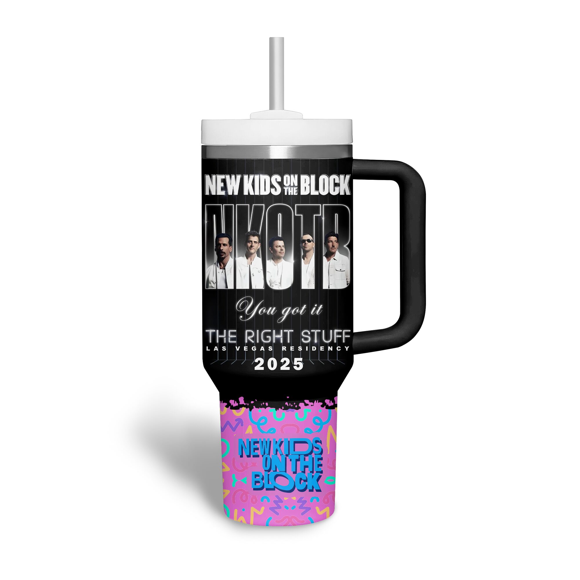 New Kids on The Block The Right Stuff Las Vegas Residency 2025 Stanley Tumbler New Kids on The Block The Right Stuff Las Vegas Residency 2025 Stanley Tumbler
