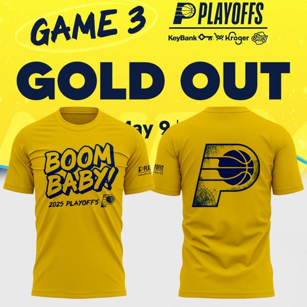 Indiana Pacers Boom Baby GOLD OUT Special Tee