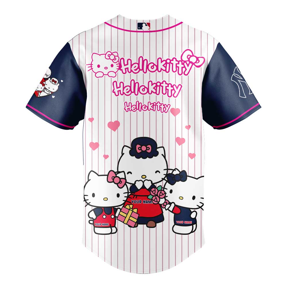 New York Yankees Hello Kitty Happy Mother's Day 2025 Limited Baseball Jersey New York Yankees Hello Kitty Happy Mother's Day 2025 Limited Baseball Jersey