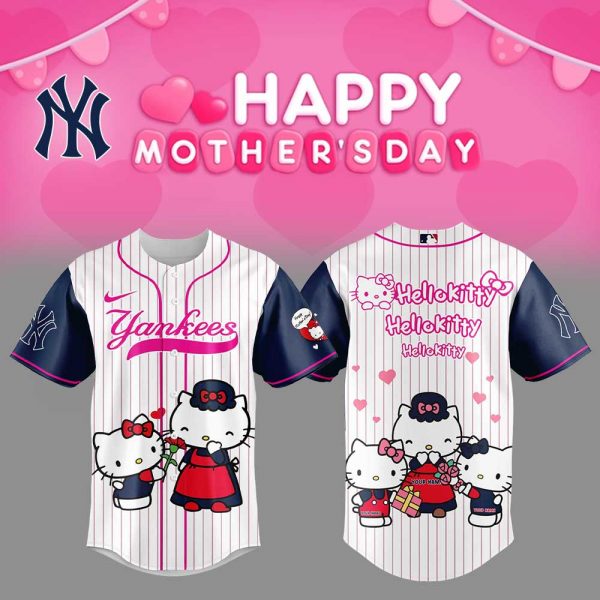 New York Yankees Hello Kitty Happy Mother's Day 2025 Limited Baseball Jersey