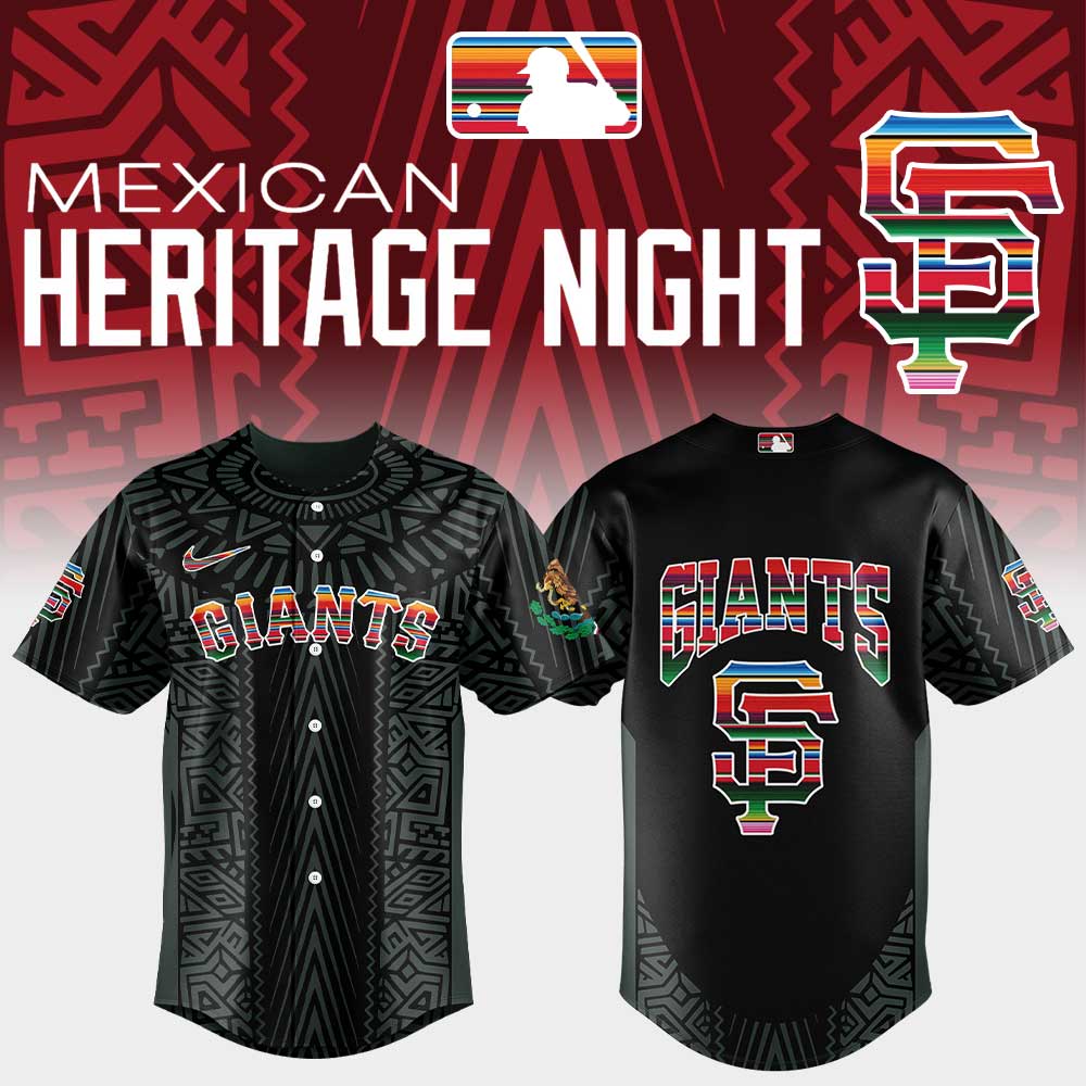 San Francisco Giants Mexican Heritage Night New Black Jersey San Francisco Giants Mexican Heritage Night New Black Jersey