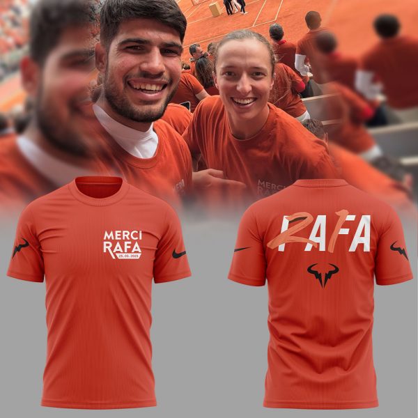 Rafa Nadal Roland Garros Tribute 2025 "Merci Rafa" Shirt