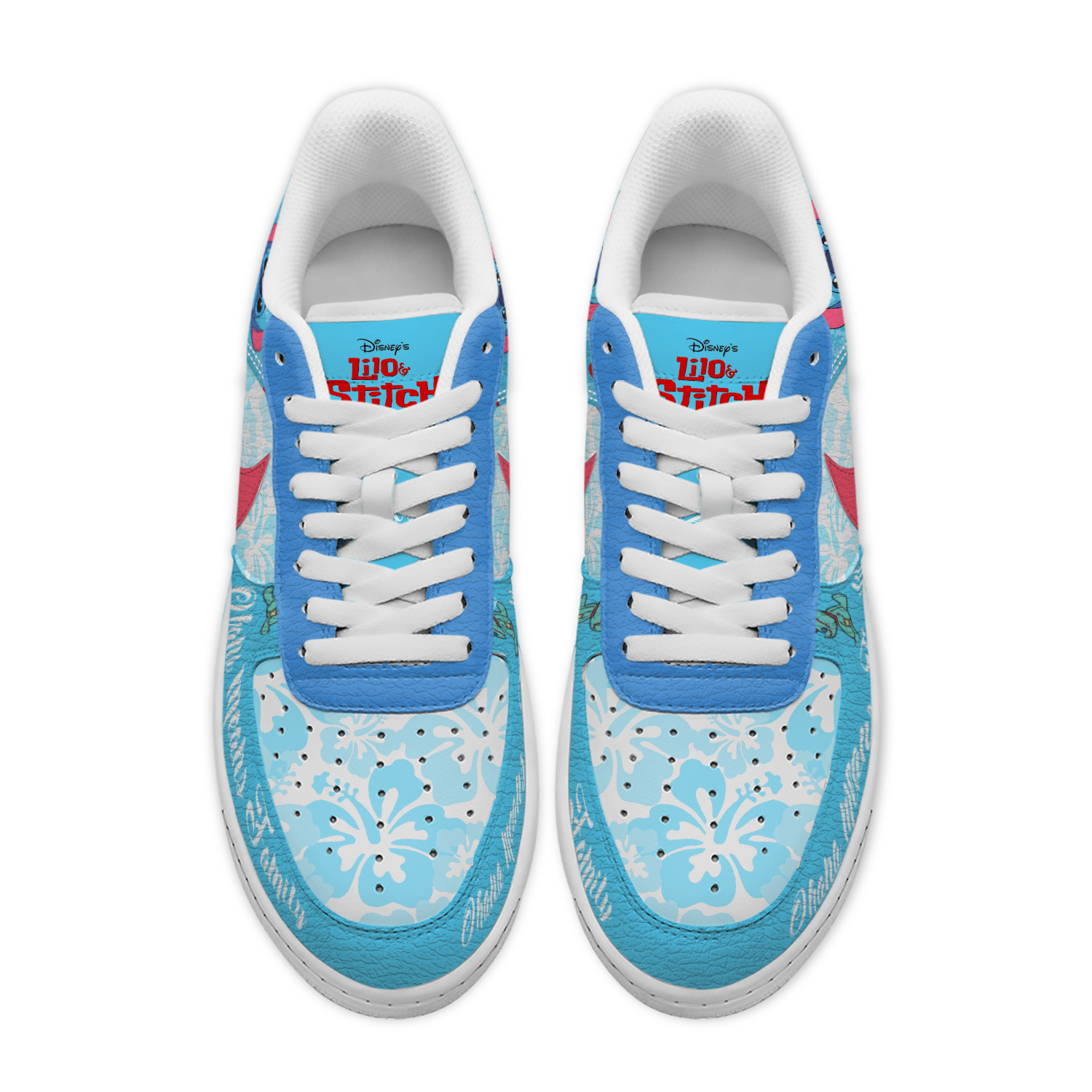 Lilo And Stitch "Ohana means Family" Special Air Force 1 Sneaker Lilo And Stitch "Ohana means Family" Special Air Force 1 Sneaker