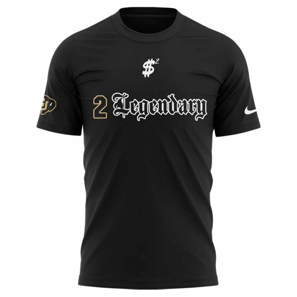 Colorado Buffaloes X Shedeur Sanders 2025 Black Shirt