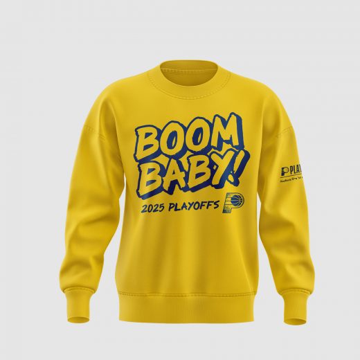 Indiana Pacers Boom Baby GOLD OUT Special Sweatshirt