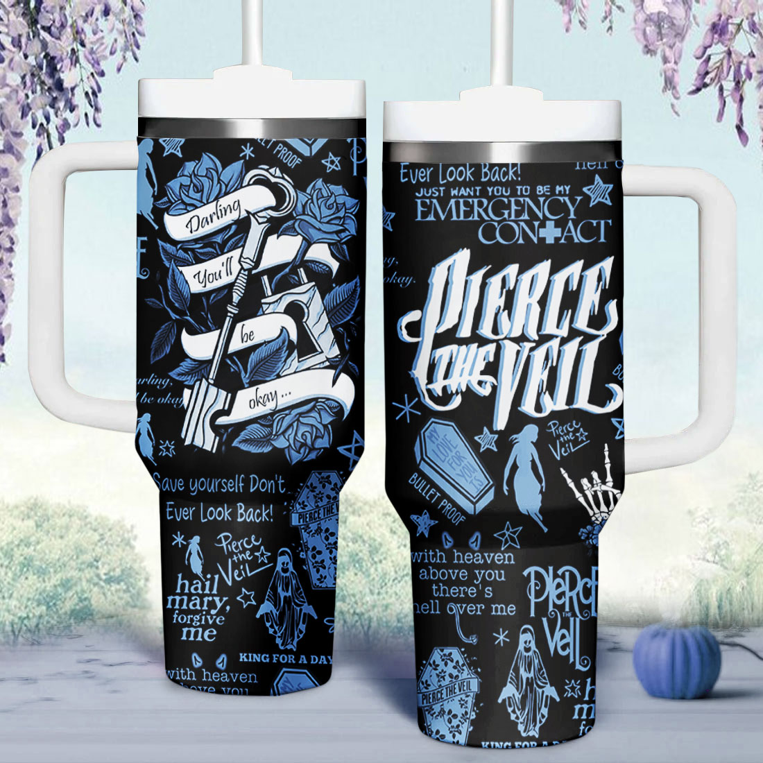 Pierce The Veil Stanley Tumbler Navy Pierce The Veil Stanley Tumbler Navy