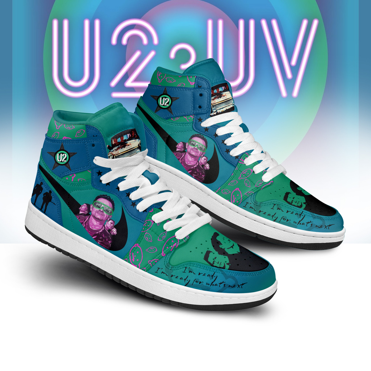 U2 Rock Band Air Jordan 1 Sneaker U2 Rock Band Air Jordan 1 Sneaker