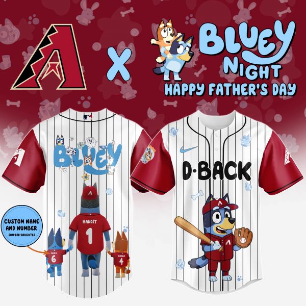 Arizona Diamondbacks x Bluey Happy Father's Day 2025 Jersey