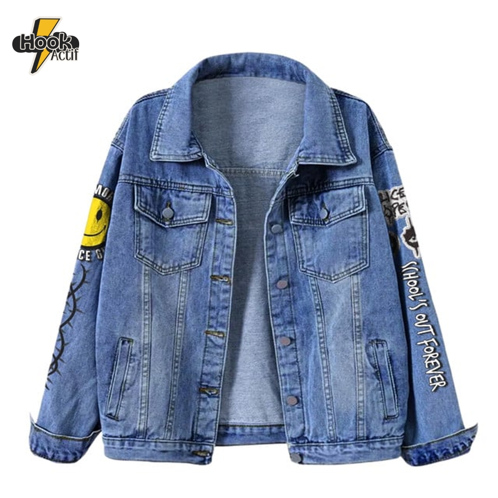 Alice Cooper Summer Tour Welcome To My Nightmare Denim Jacket Limited Edition Alice Cooper Summer Tour Welcome To My Nightmare Denim Jacket Limited Edition