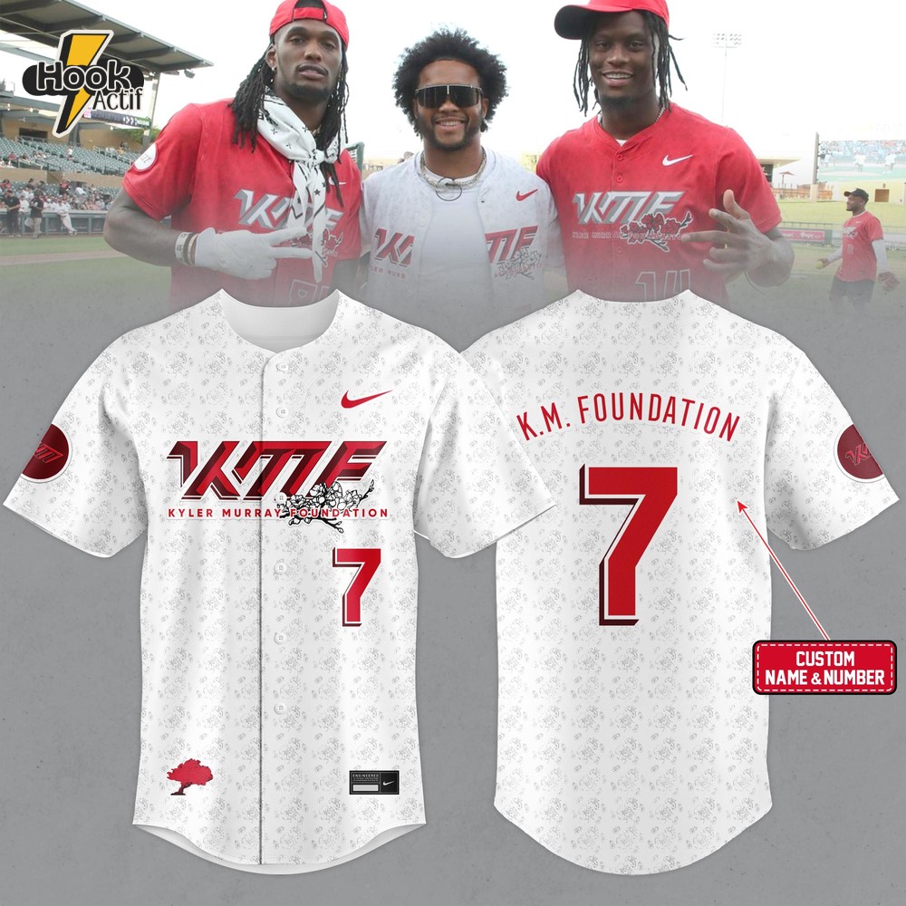 Arizona Cardinals Kyler Murray Foundation Personalized Baseball Jersey Arizona Cardinals Kyler Murray Foundation Personalized Baseball Jersey