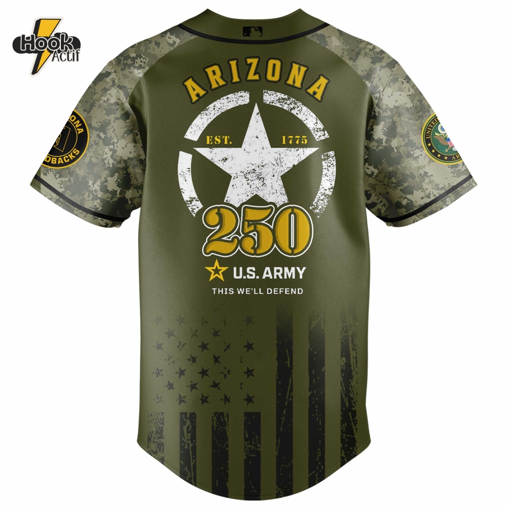 Arizona Diamondbacks MLB x U.S. Army 250th Birthday Celebration Jersey Arizona Diamondbacks MLB x U.S. Army 250th Birthday Celebration Jersey