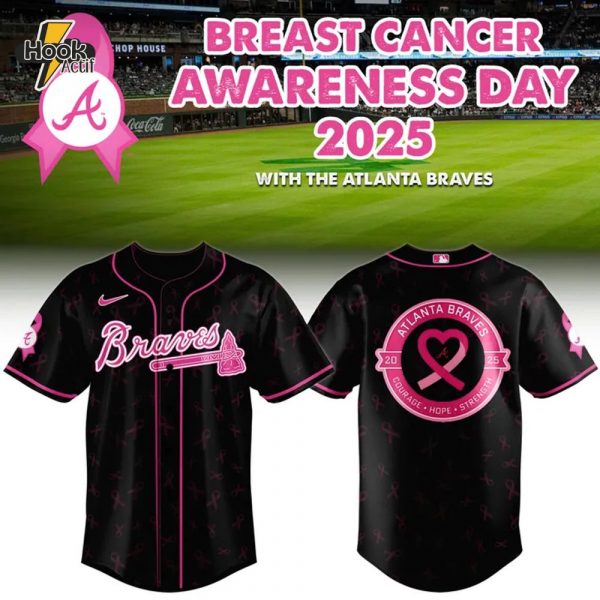 Atlanta Braves Breast Cancer Baseball Jersey
