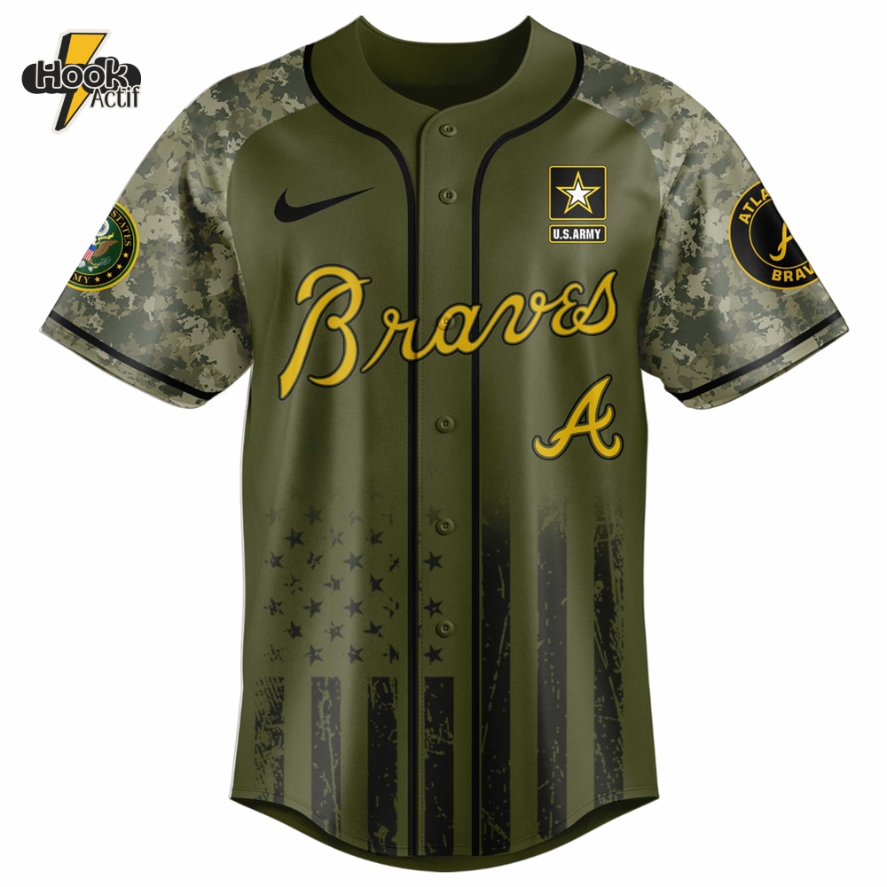 Atlanta Braves MLB x U.S. Army 250th Birthday Celebration Jersey Atlanta Braves MLB x U.S. Army 250th Birthday Celebration Jersey