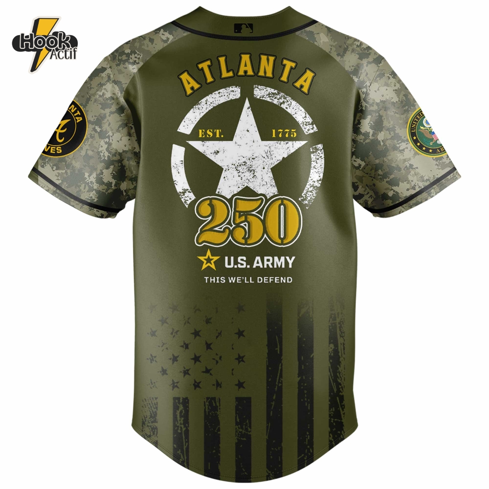 Atlanta Braves MLB x U.S. Army 250th Birthday Celebration Jersey Atlanta Braves MLB x U.S. Army 250th Birthday Celebration Jersey
