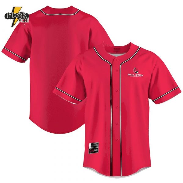 Ball State Cardinals Baseball Jersey