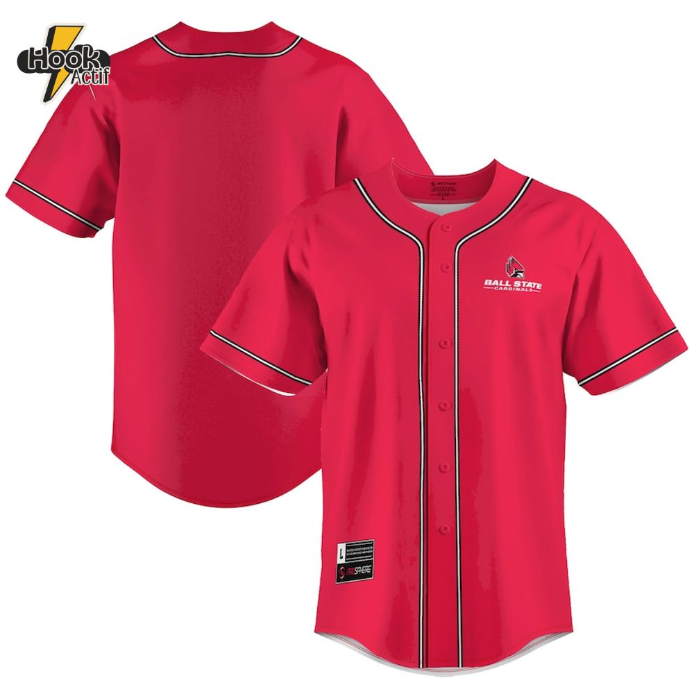 Ball State Cardinals Baseball Jersey Ball State Cardinals Baseball Jersey