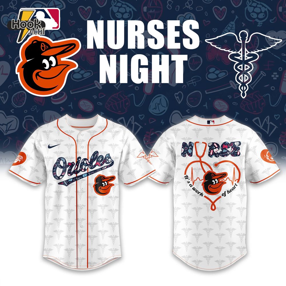 Baltimore Orioles x Nurses Night Special Baseball Jersey Baltimore Orioles x Nurses Night Special Baseball Jersey