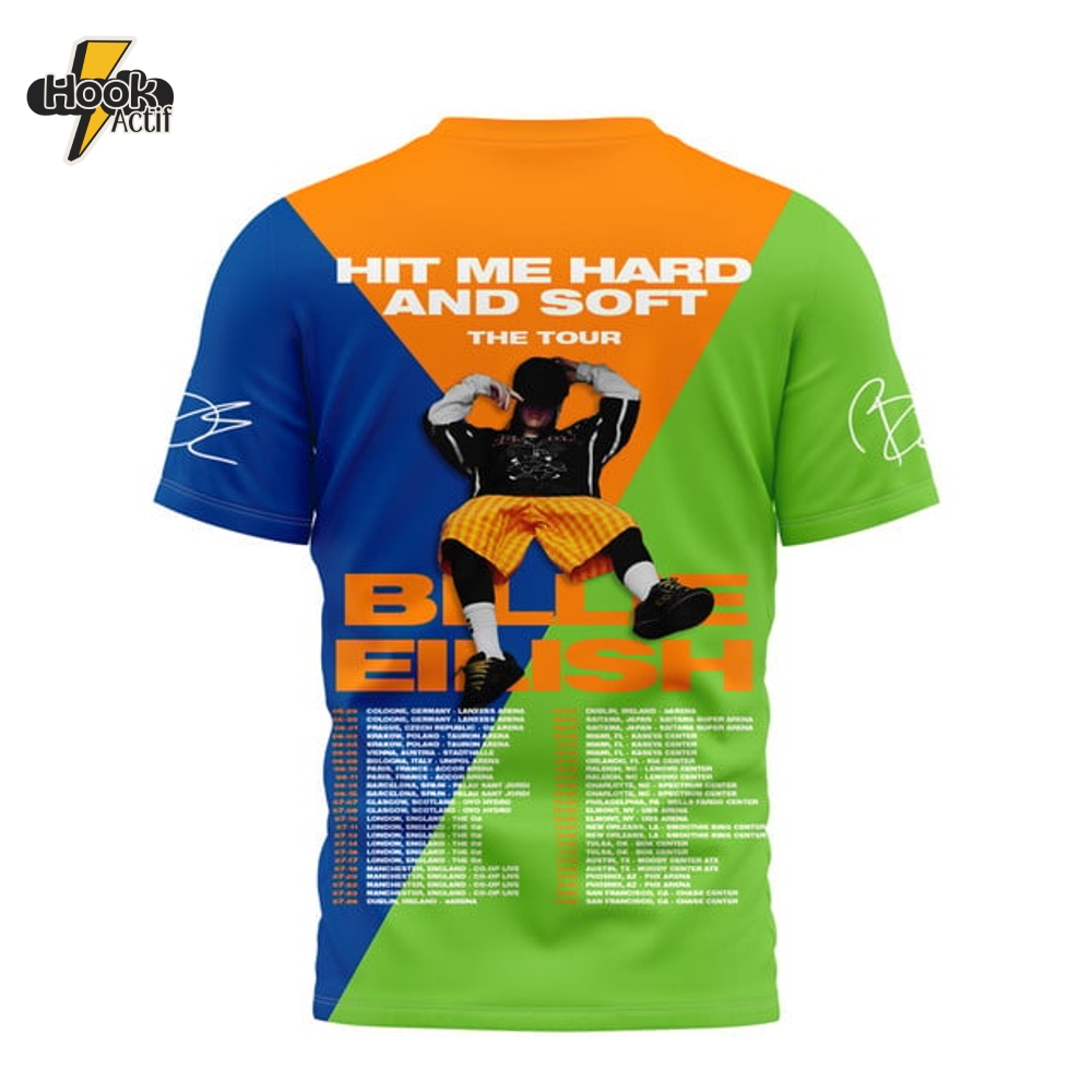 Billie Eilish Hit Me Hard and Soft The Tour 2025 Shirt Billie Eilish Hit Me Hard and Soft The Tour 2025 Shirt