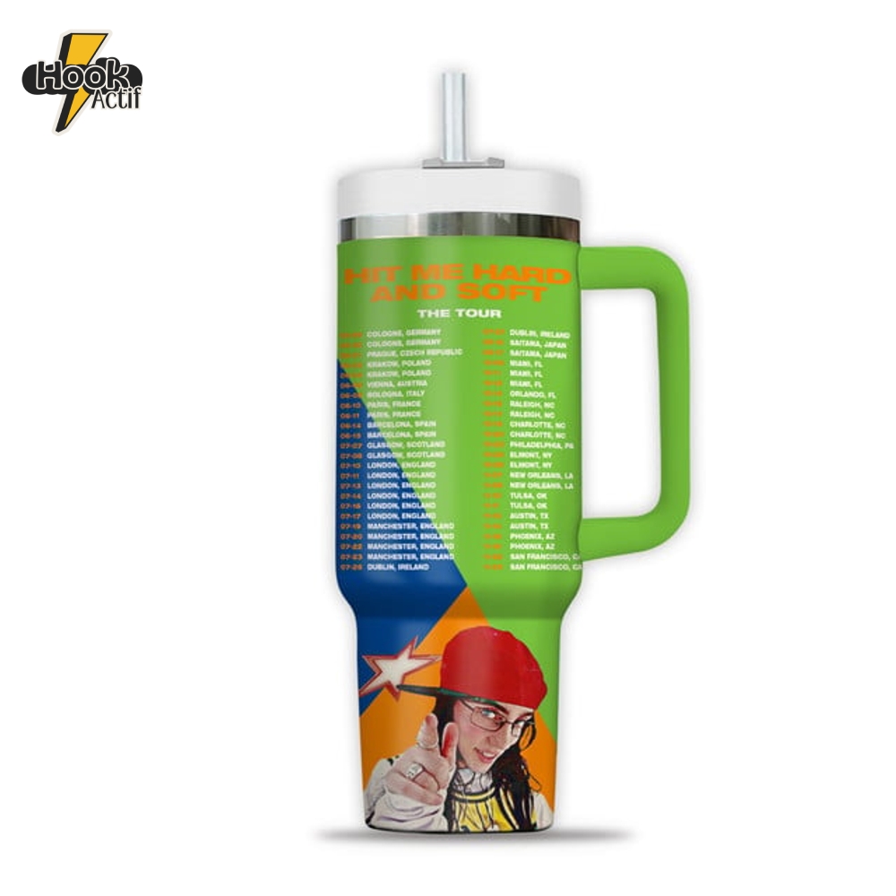 Billie Eilish The Tour 2025 Gift For Fans Stanley Tumbler Billie Eilish The Tour 2025 Gift For Fans Stanley Tumbler