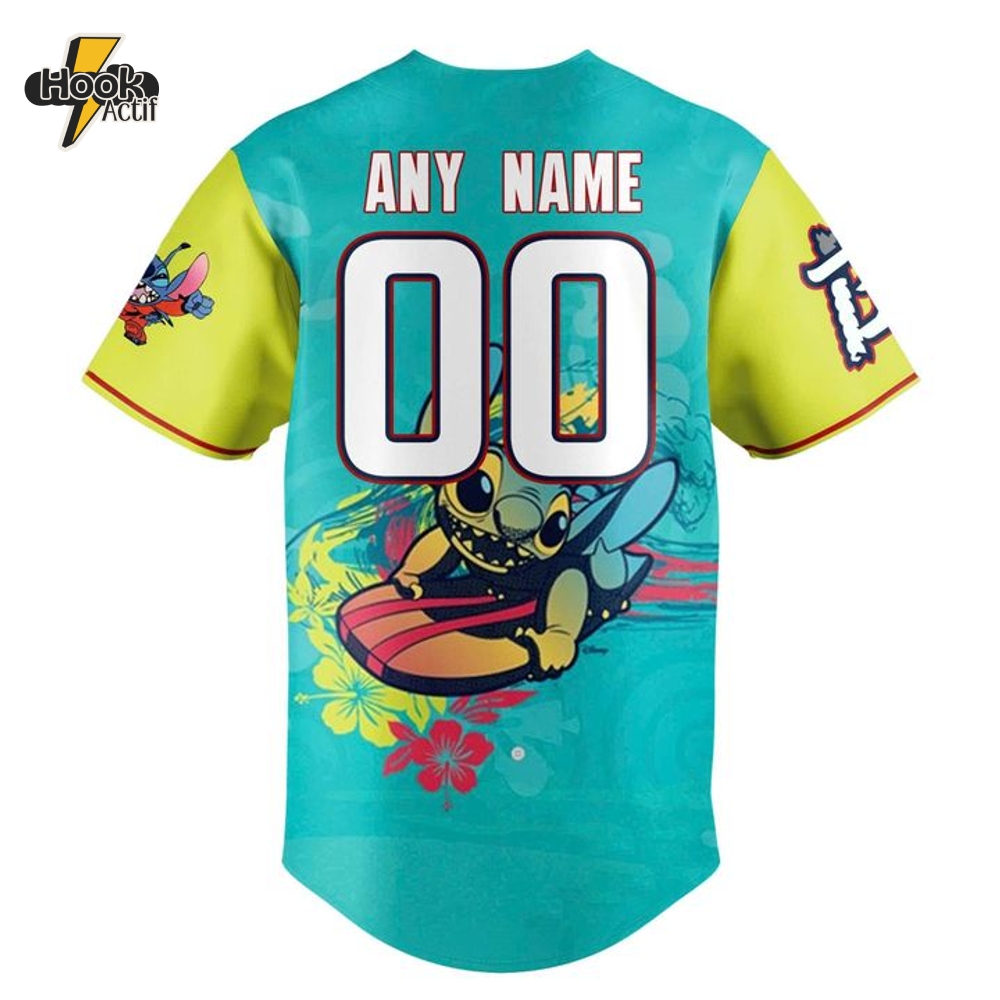 Binghamton Rumble Ponies x Stitch Experiment 626 Special Baseball Jersey Binghamton Rumble Ponies x Stitch Experiment 626 Special Baseball Jersey