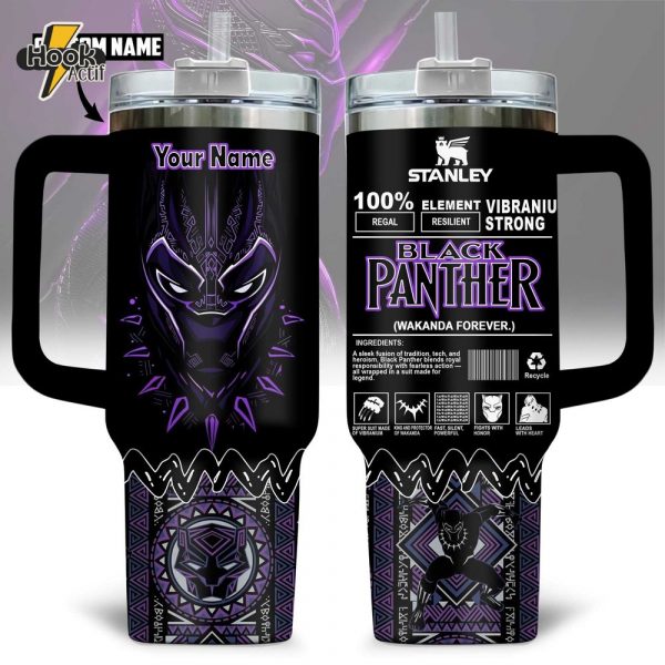 Black Panther Marvel Wakanda Forever 40oz Stanley Tumbler