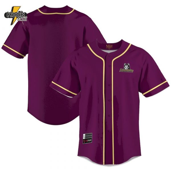 Bloomsburg Huskies Maroon Baseball Jersey