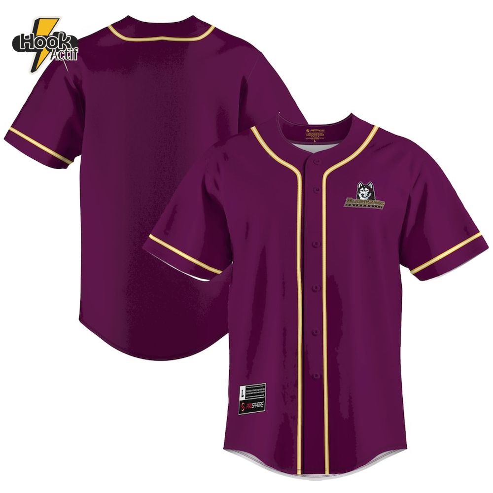 Bloomsburg Huskies Maroon Baseball Jersey Bloomsburg Huskies Maroon Baseball Jersey