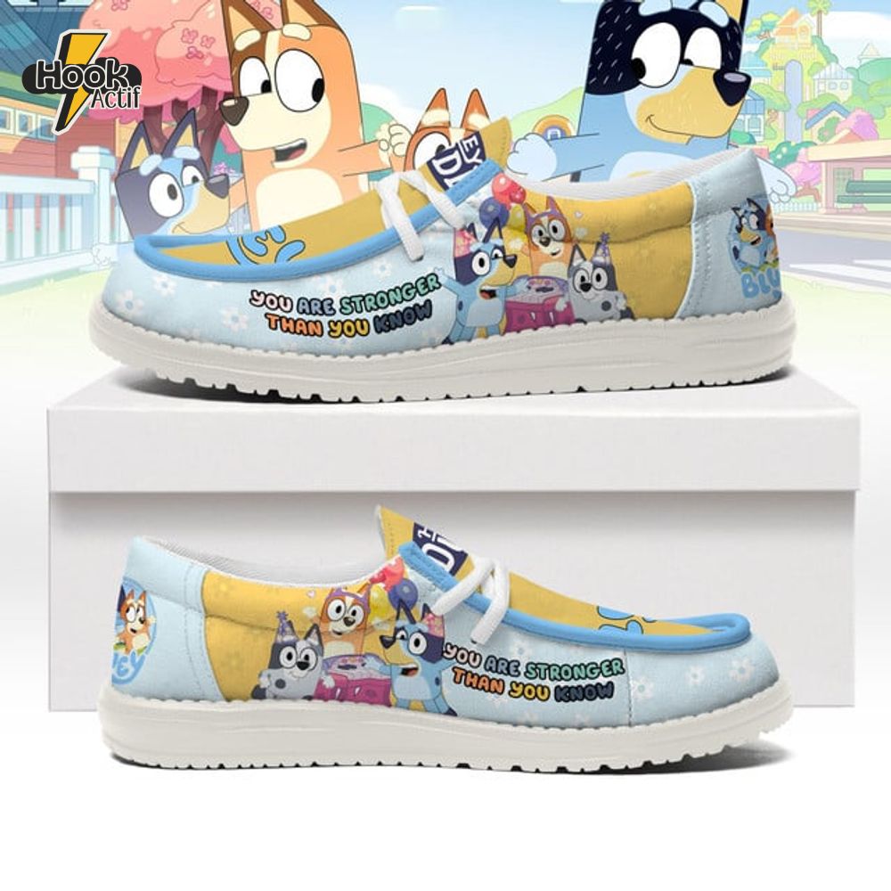 Bluey You Are Stronger Than You Know Loafer Shoes Bluey You Are Stronger Than You Know Loafer Shoes
