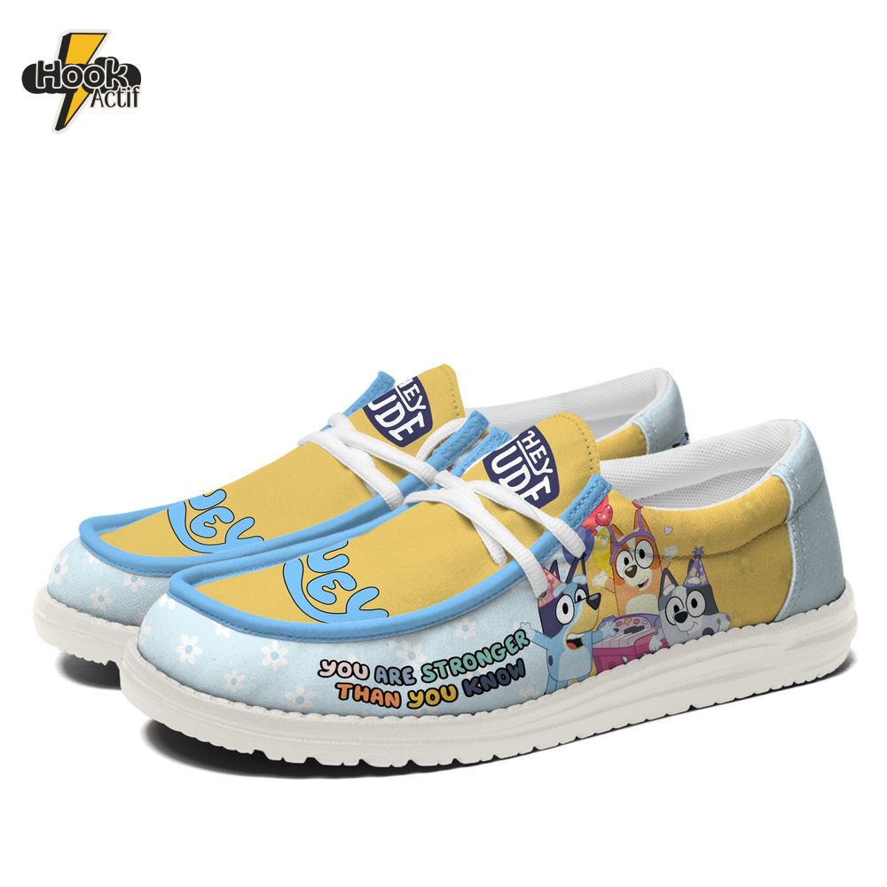 Bluey You Are Stronger Than You Know Loafer Shoes Bluey You Are Stronger Than You Know Loafer Shoes