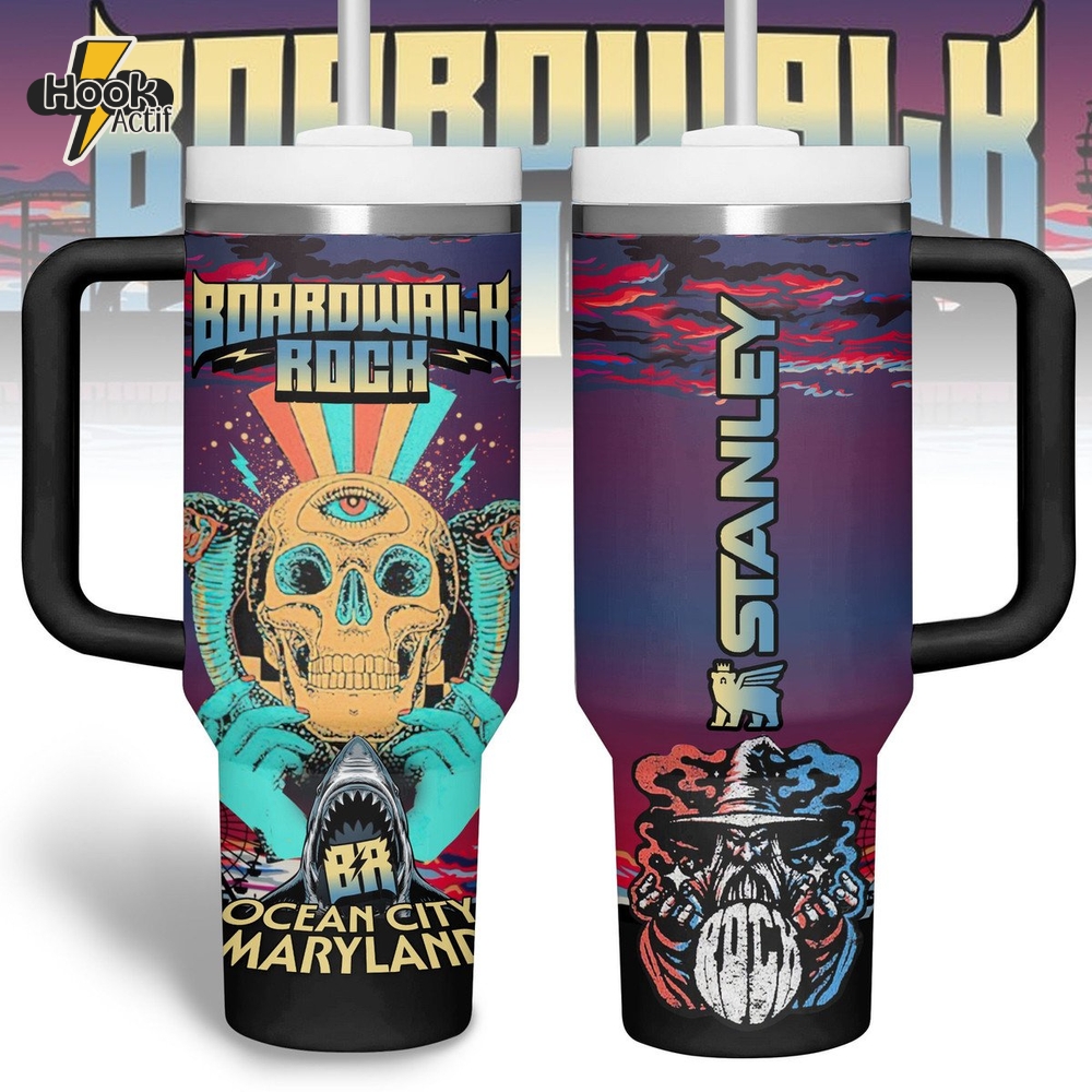 Boardwalk Rock Special Tumbler 40oz with Handle Boardwalk Rock Special Tumbler 40oz with Handle