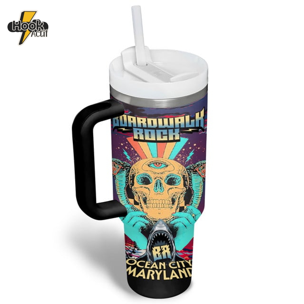 Boardwalk Rock Special Tumbler 40oz with Handle Boardwalk Rock Special Tumbler 40oz with Handle
