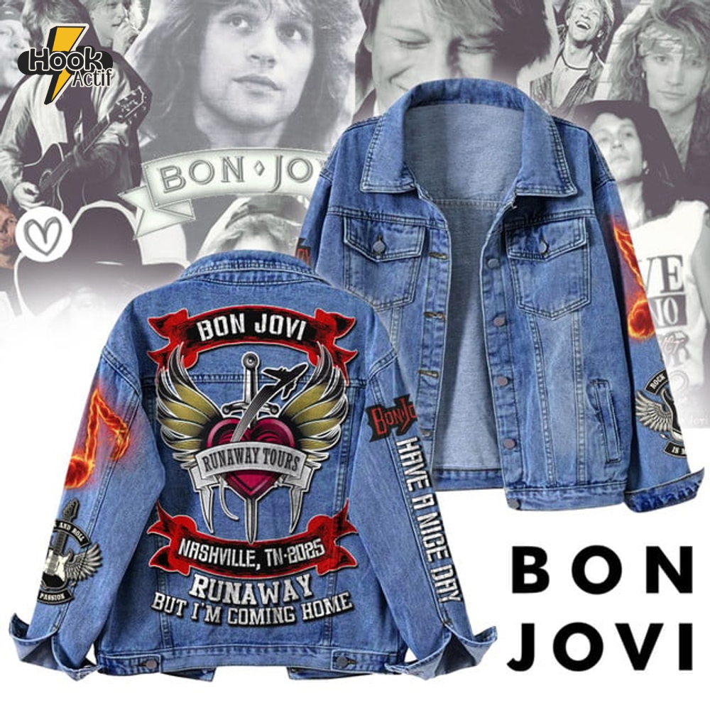 Bon Jovi Nashville Tn 2025 Denim Jacket Limited Edition Bon Jovi Nashville Tn 2025 Denim Jacket Limited Edition