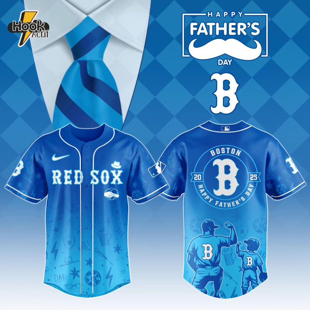 Boston Red Sox MLB x Father's Day 2025 Baseball Jersey Boston Red Sox MLB x Father's Day 2025 Baseball Jersey