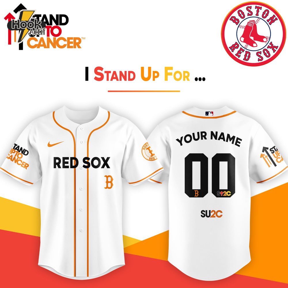 Boston Red Sox x Breast Cancer Awareness and Stand Up To Cancer (SU2C) Night Jersey Boston Red Sox x Breast Cancer Awareness and Stand Up To Cancer (SU2C) Night Jersey