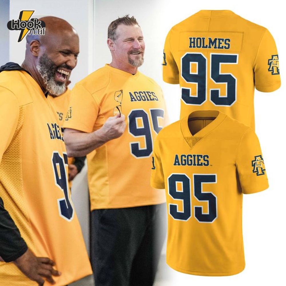 Brad Holmes X North Carolina Tar Heels A&t 2025 Football Jersey Brad Holmes X North Carolina Tar Heels A&t 2025 Football Jersey
