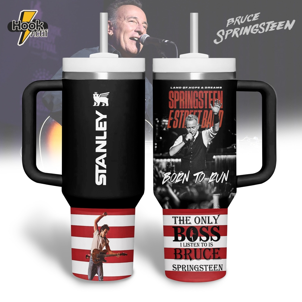 Bruce Spingsteen "Born to Run" Special Tumbler 40oz with Handle Bruce Spingsteen "Born to Run" Special Tumbler 40oz with Handle