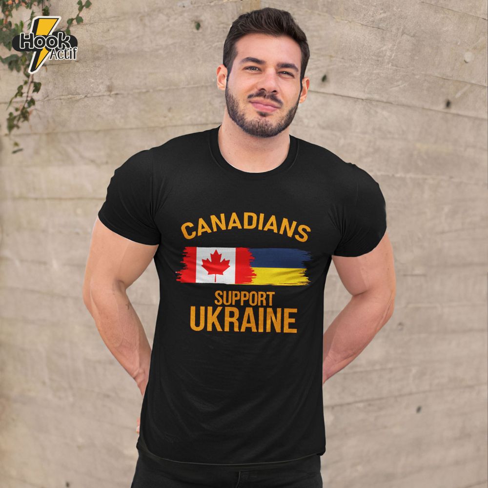 Canadians Support Ukraine Shirt Canadians Support Ukraine Shirt
