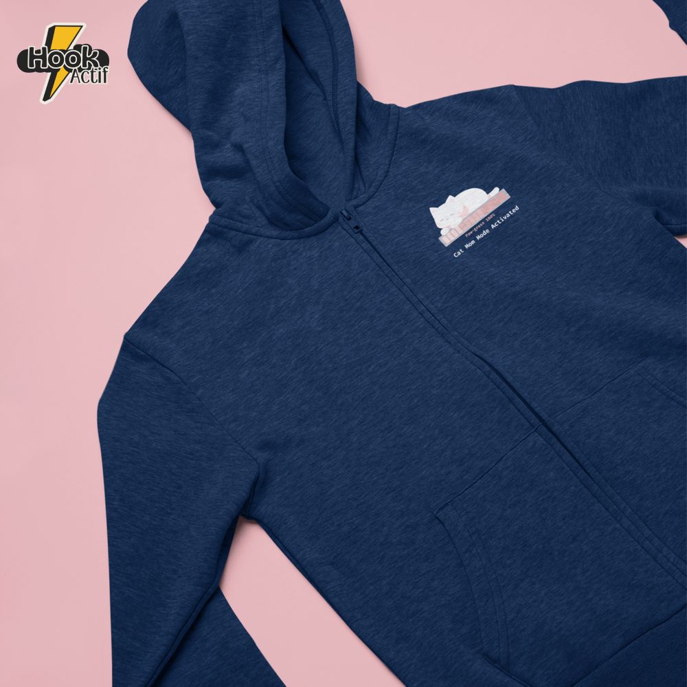Cat Mom Mode Activated zip hoodie Cat Mom Mode Activated zip hoodie