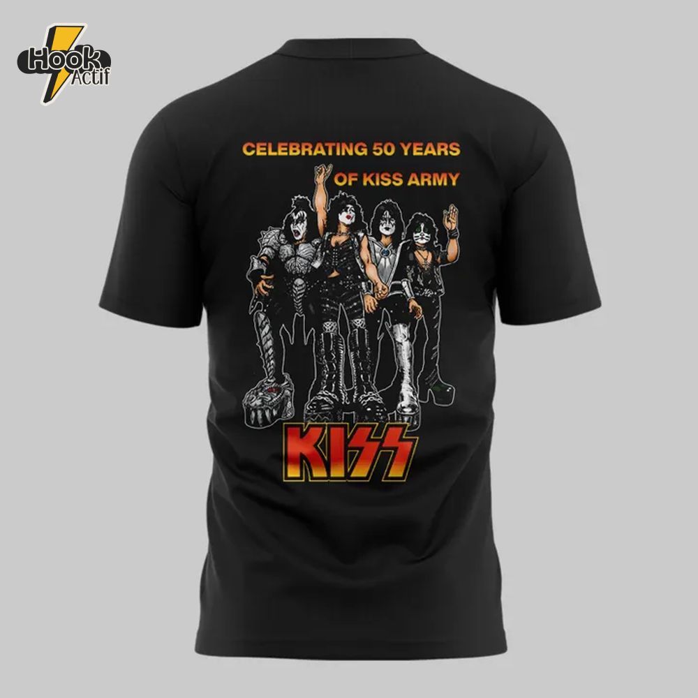 Celebrating 50 Years Of Kiss Army Special Edition Shirt Celebrating 50 Years Of Kiss Army Special Edition Shirt