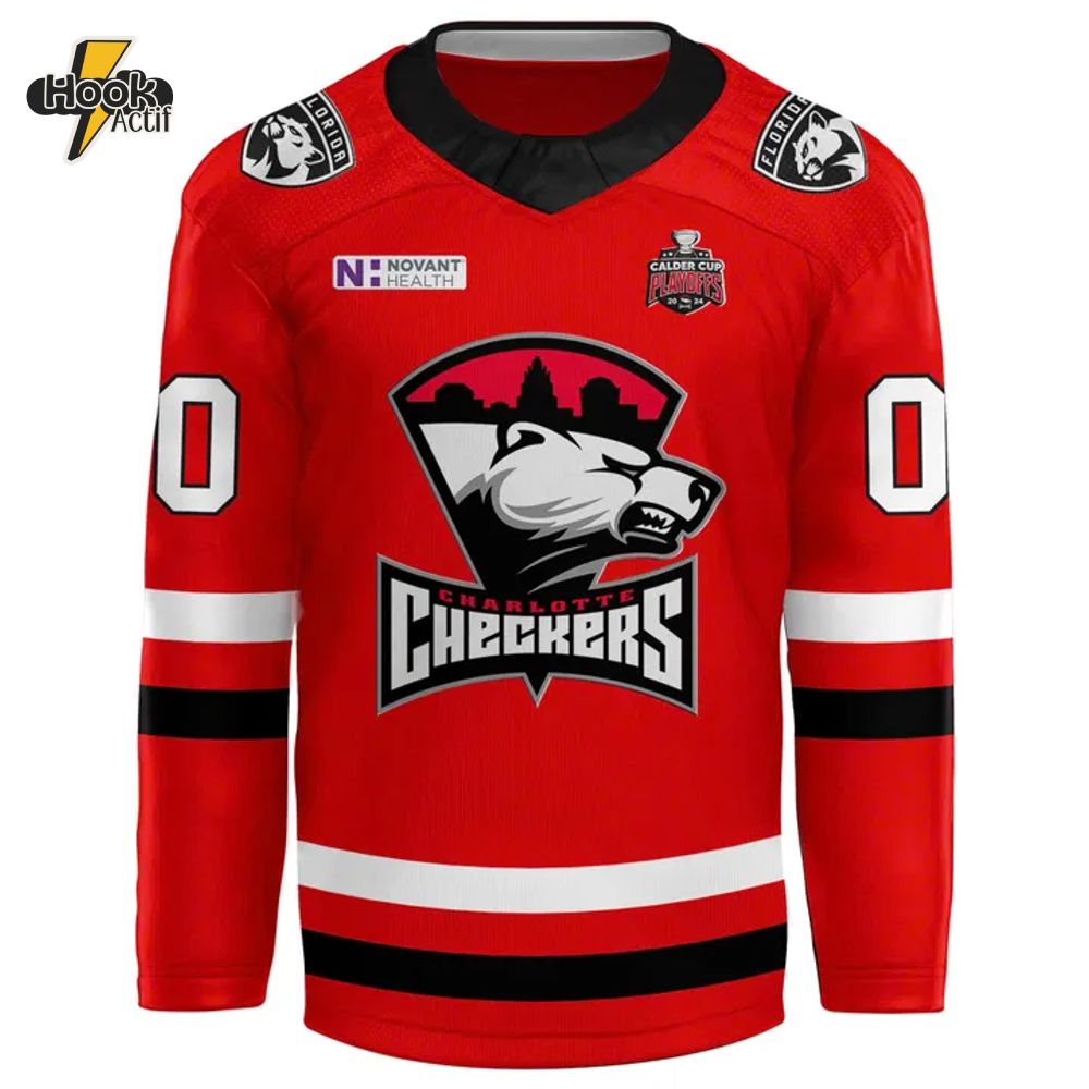 Charlotte Checkers New 2025 Special Edition Hockey Jersey Charlotte Checkers New 2025 Special Edition Hockey Jersey