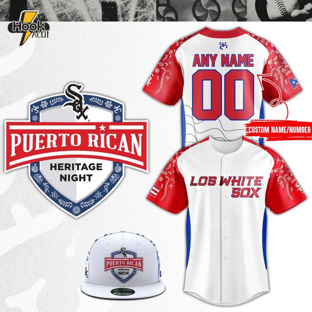 Chicago White Sox Puerto Rican Heritage Night 2025 Special Baseball Jersey Chicago White Sox Puerto Rican Heritage Night 2025 Special Baseball Jersey