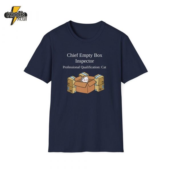 Chief Empty Box Inspector Cat T-Shirt