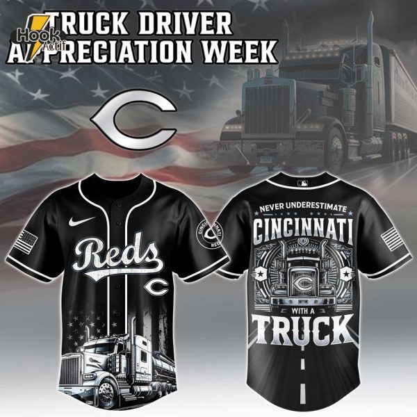 Cincinnati Reds Mlb X Truck Driver Appreciation Week Jersey