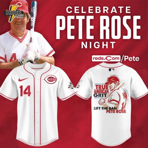 Cincinnati Reds X Pete Rose Night 2025 Baseball Jersey
