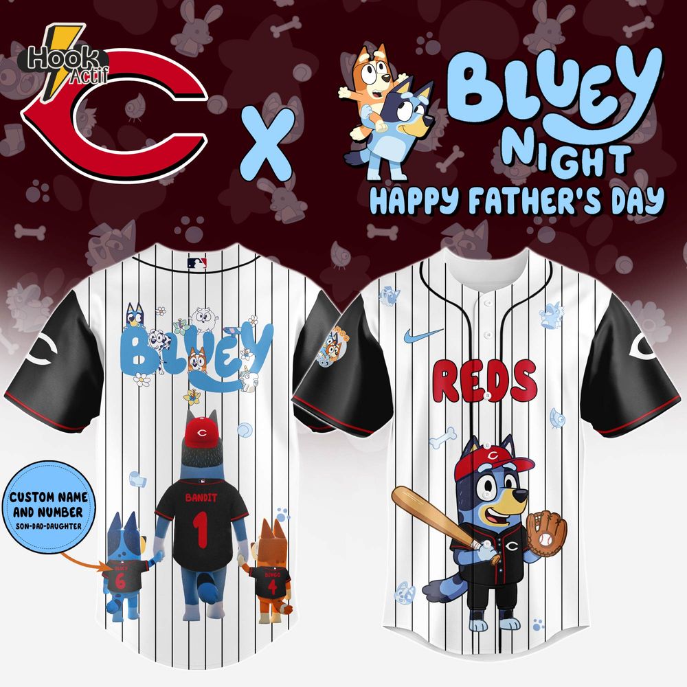 Cincinnati Reds x Bluey Happy Father's Day 2025 Jersey Cincinnati Reds x Bluey Happy Father's Day 2025 Jersey