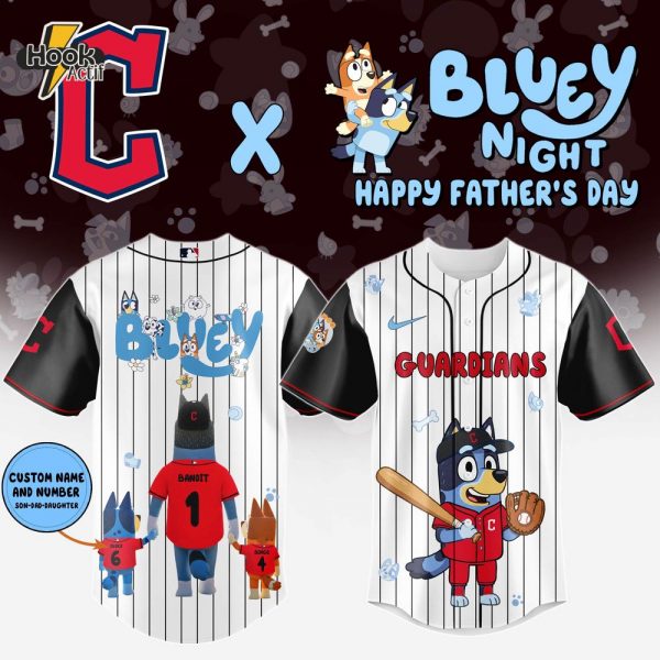 Cleveland Guardians x Bluey Happy Father's Day 2025 Jersey